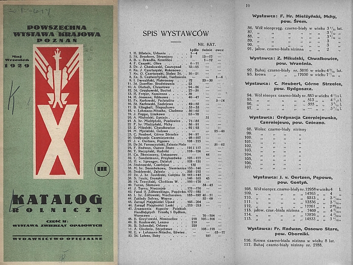 PWK katalog wystawy 1929 r. hr. Feliks Mielżyński