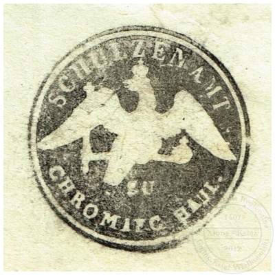 Pieczęć wsi Chromiec. 1858 r.