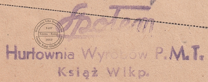 Społem Książ Wlkp. - 1949 r.