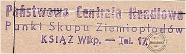 Państwowa Centrala Handlowa Książ Wlkp. - 1949 r.