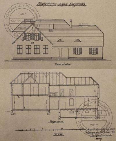 Projekt budowlany szkoły katolickiej w Gogolewie - 1910 r.