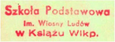 Szkoła Podstawowa im. Wiosny Ludów. Książ Wlkp. 1988 r.