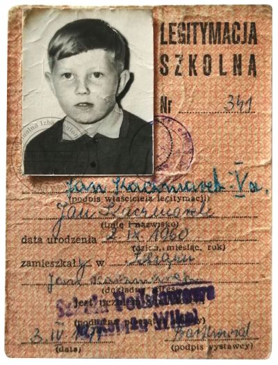 Legitymacja szkolna Jan Kaczmarek. Książ 1971 r.