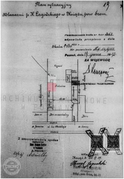 Mleczarnia Henryka Łagodzkiego. Książ 1937 r.