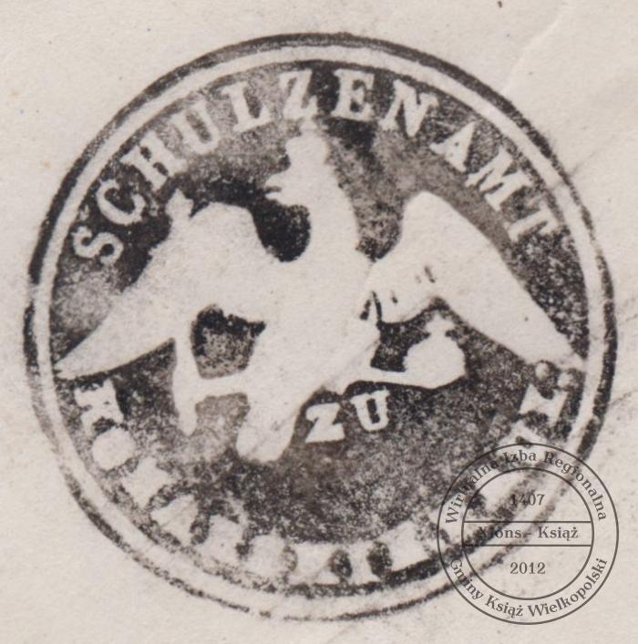 Pieczęć sołecka Konarskie Hauland, 1862 r.