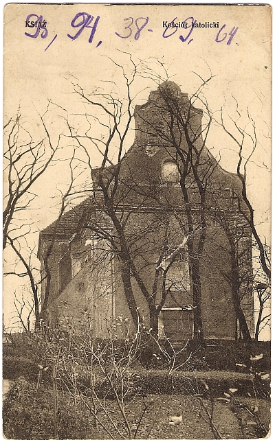 Książ, kościół katolicki, 1927 r.