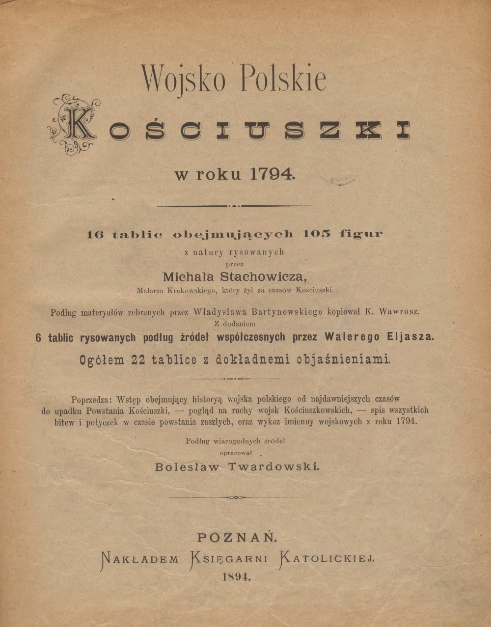 Wojsko Polskie Kościuszki w roku 1794