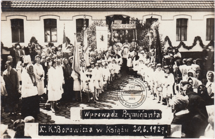 Prymicja ks. Kazimierza Borowicza - Książ 20 czerwca 1929 roku.