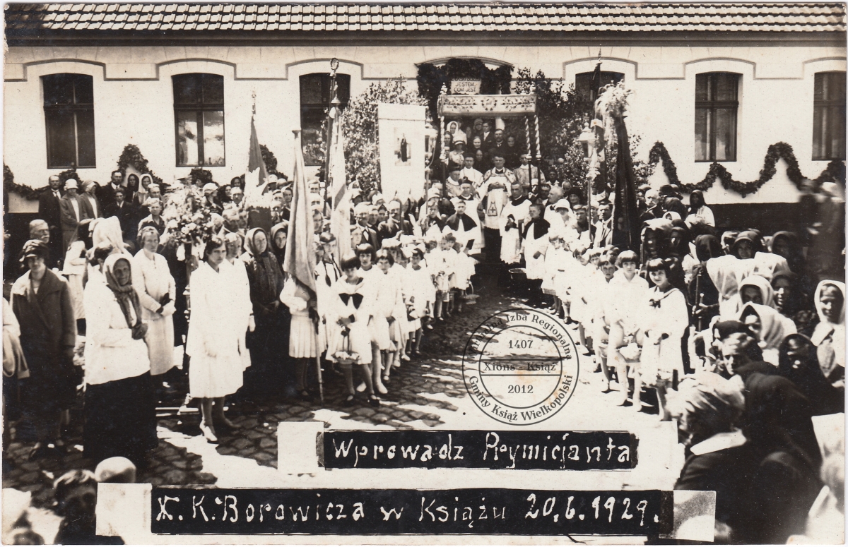 Prymicja ks. Kazimierza Borowicza - Książ 20 czerwca 1929 roku.