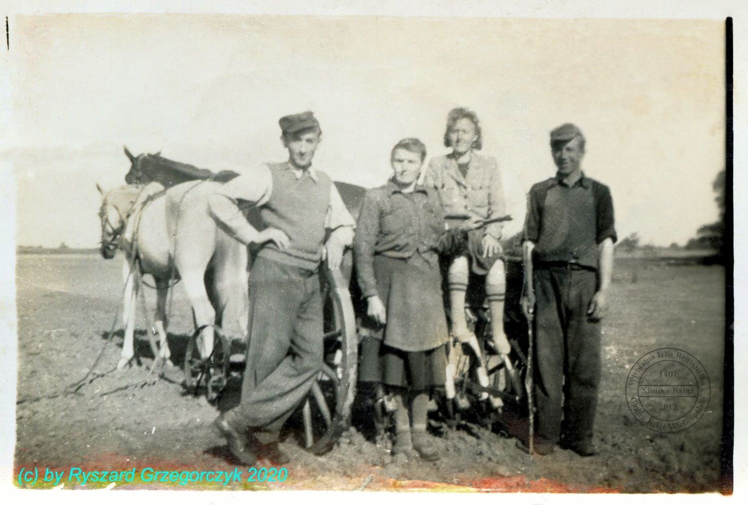 Rodzina Grzegorczyków. Zaborowo 1950 r.