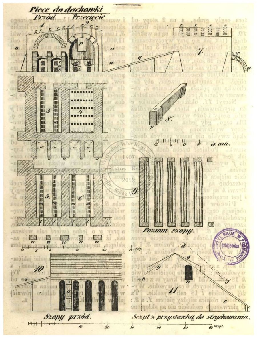 Projekt wytwórni dachówek. Chromiec 1844 r.