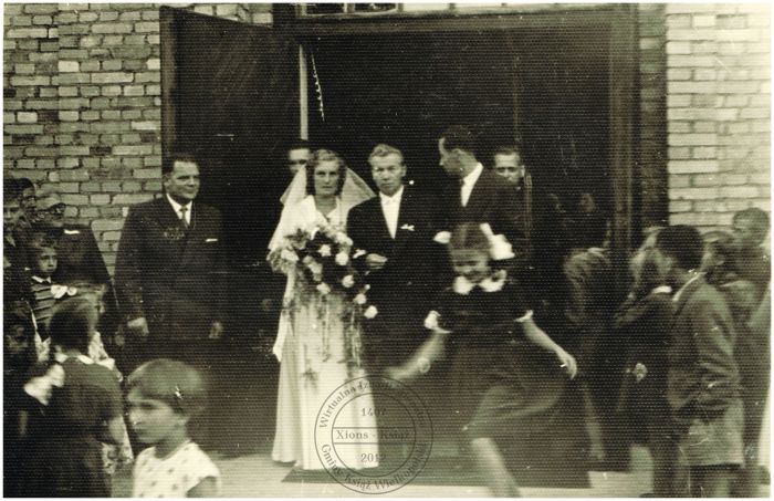 Ślub Józef Kaczmarek i Daniela Jackowiak. Książ 1958 r.