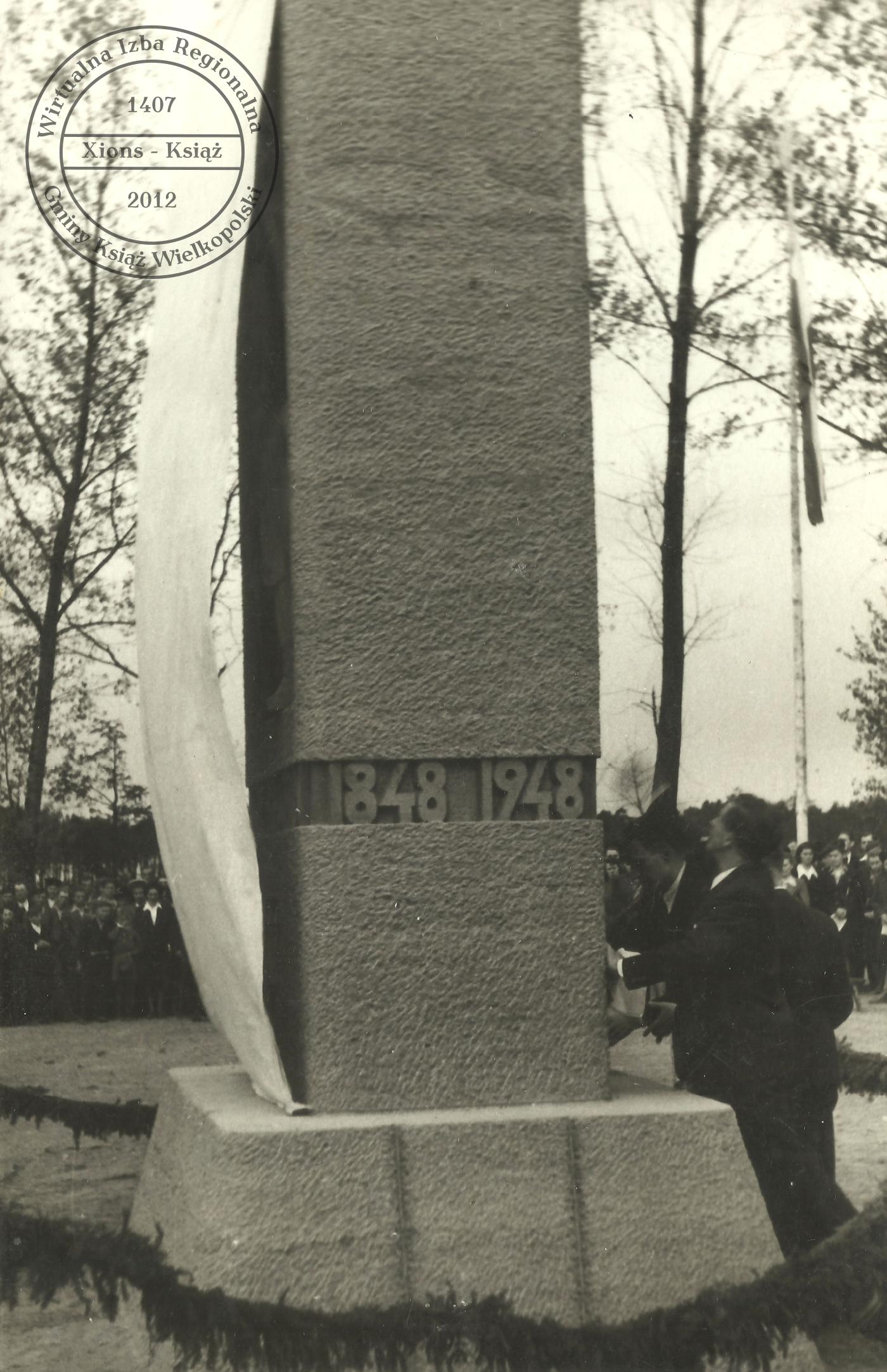 100. rocznica Wiosny Ludów. Odsłonięcie pomnika