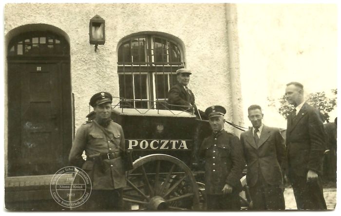 Ambulans pocztowy. Książ lata 30. XX w.