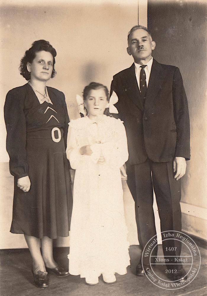 Rodzina Patryasów. Książ, 1952 r.
