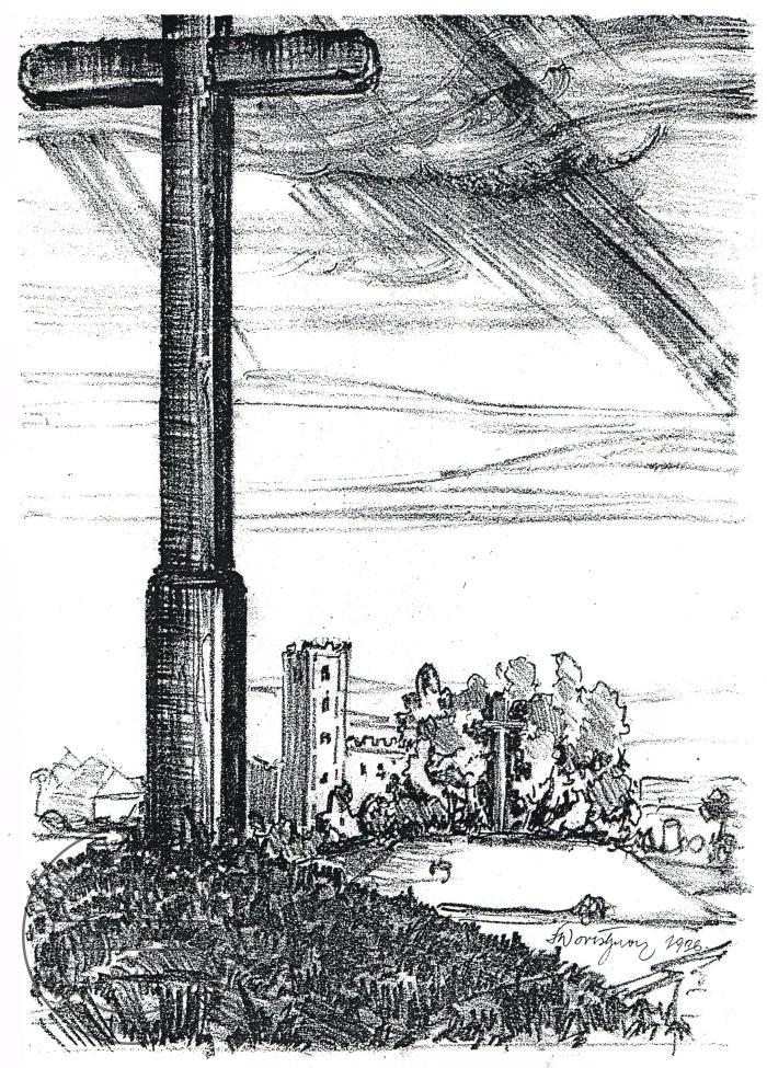 Feliks Worsztynowicz - mogiły 1848 i Książek. Książ 1936 r.