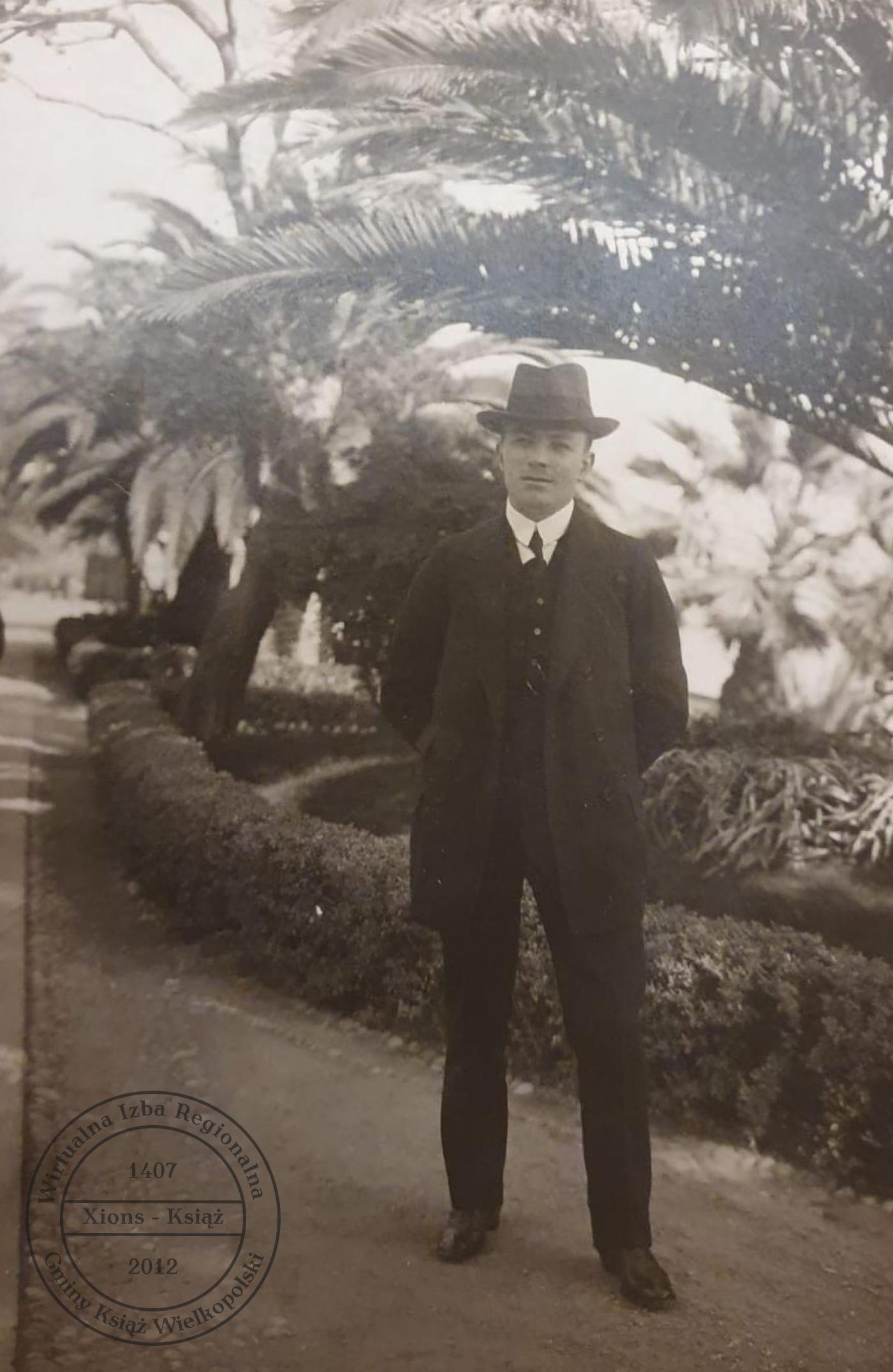 Antoni Świgoń w San Remo, 1915 r.