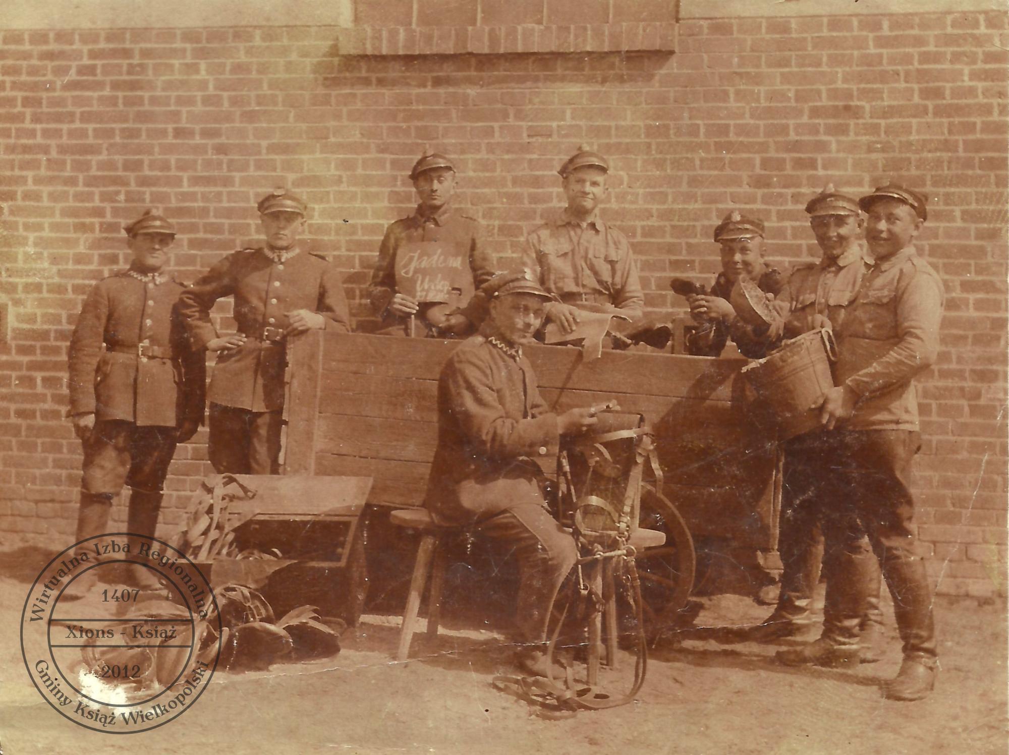 Walenty Bąk w wojsku. Poznań, 1923 r.