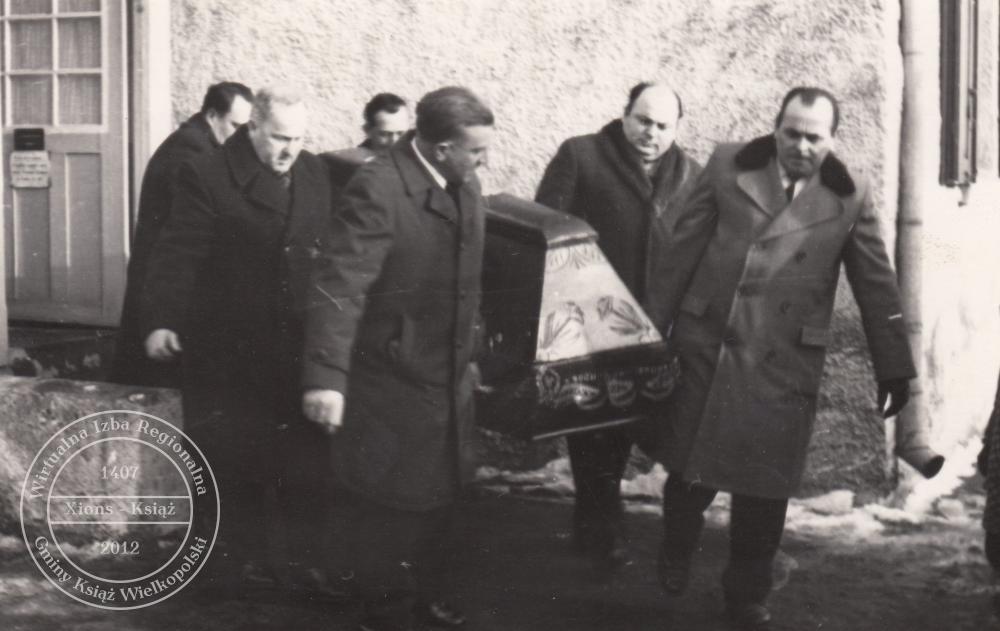 Pogrzeb dr. Maksymiliana Krybusa w dniu 25 stycznia 1970 r.