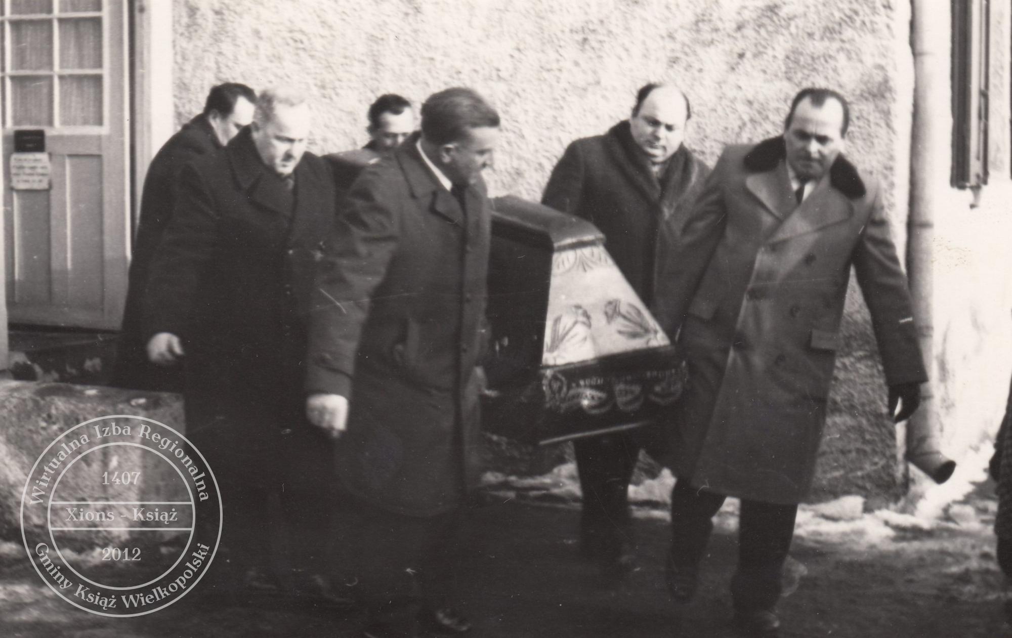 Pogrzeb dr. Maksymiliana Krybusa w dniu 25 stycznia 1970 r.