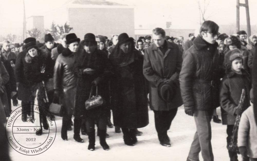 Pogrzeb dr. Maksymiliana Krybusa w dniu 25 stycznia 1970 r.