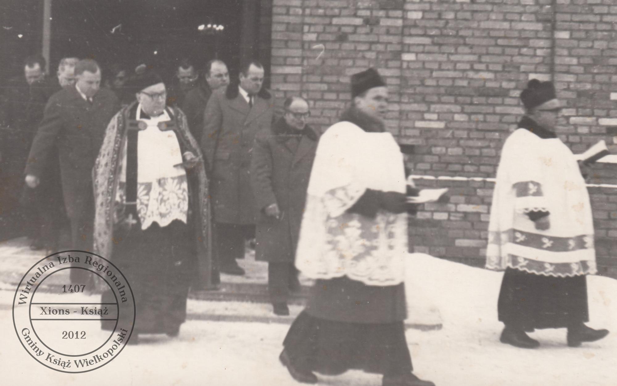 Pogrzeb dr. Maksymiliana Krybusa w dniu 25 stycznia 1970 r.