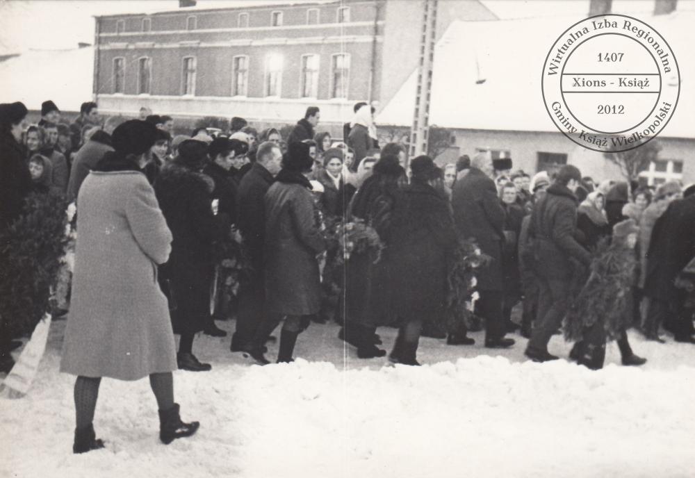 Pogrzeb dr. Maksymiliana Krybusa w dniu 25 stycznia 1970 r.