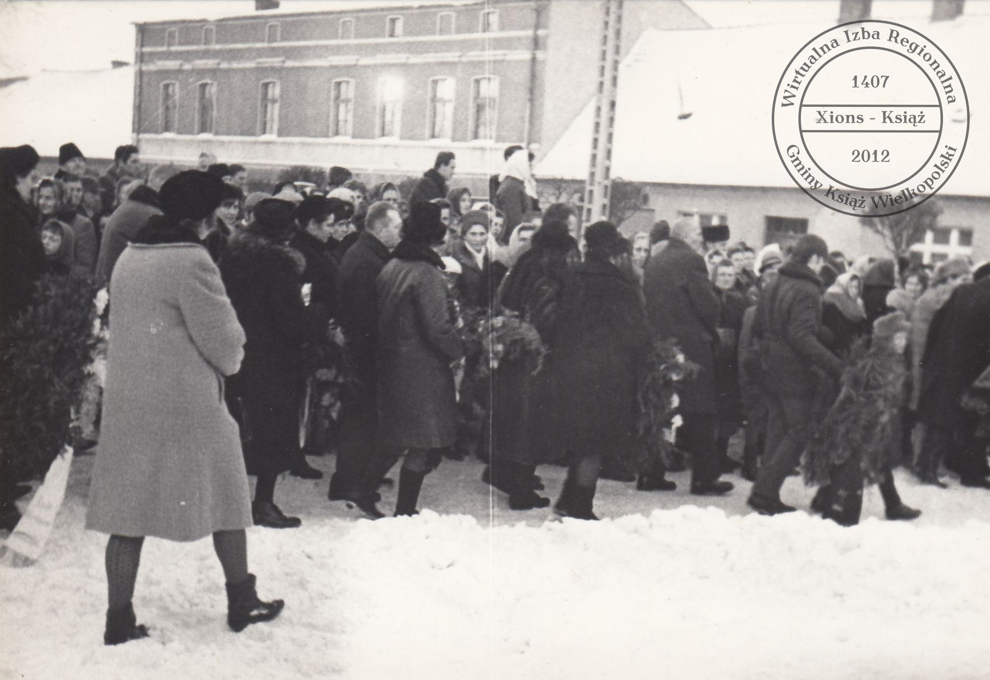 Pogrzeb dr. Maksymiliana Krybusa w dniu 25 stycznia 1970 r.