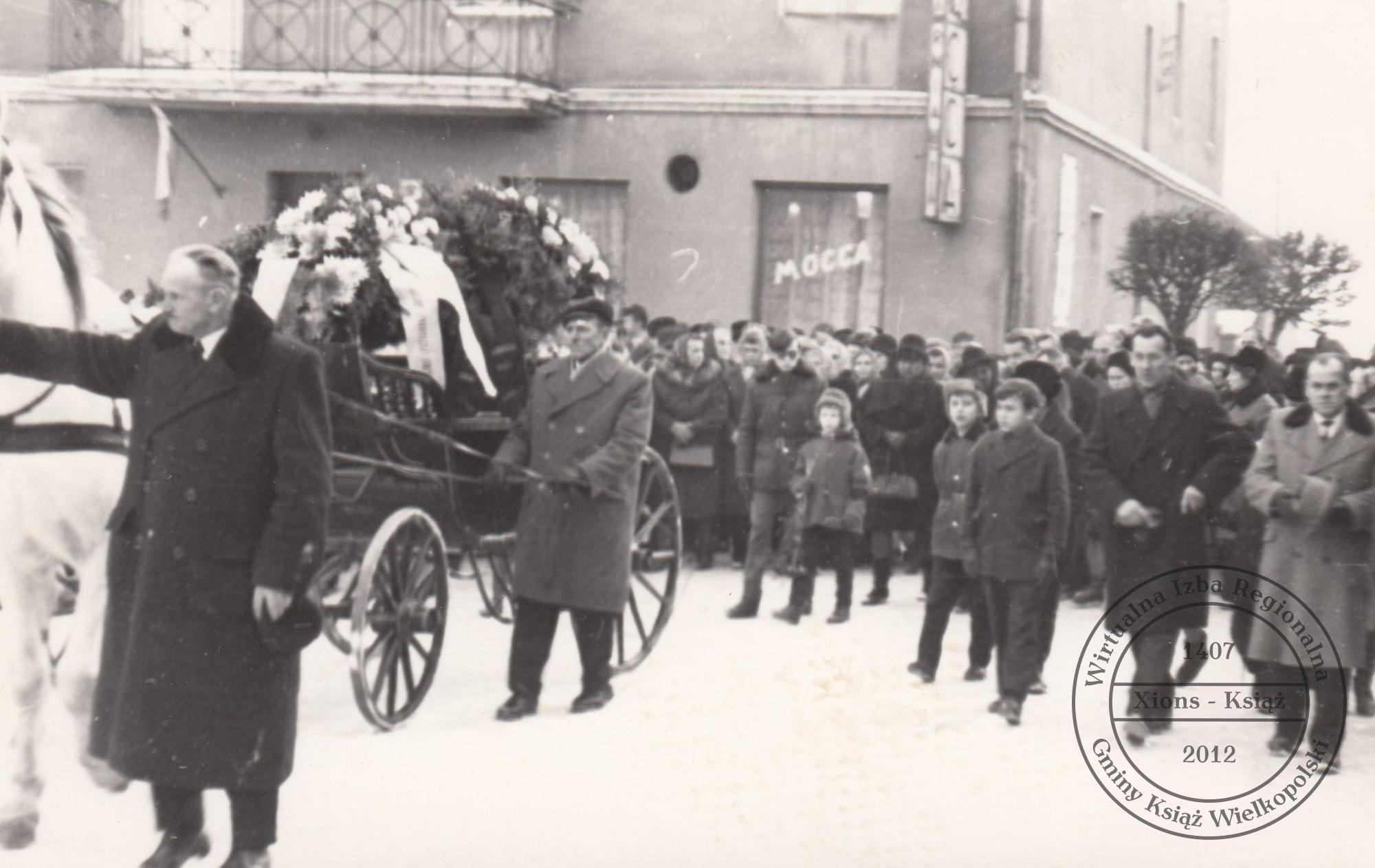 Pogrzeb dr. Maksymiliana Krybusa w dniu 25 stycznia 1970 r.