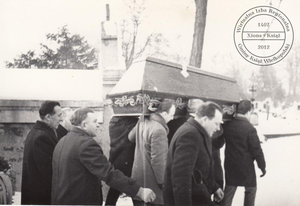 Pogrzeb dr. Maksymiliana Krybusa w dniu 25 stycznia 1970 r.