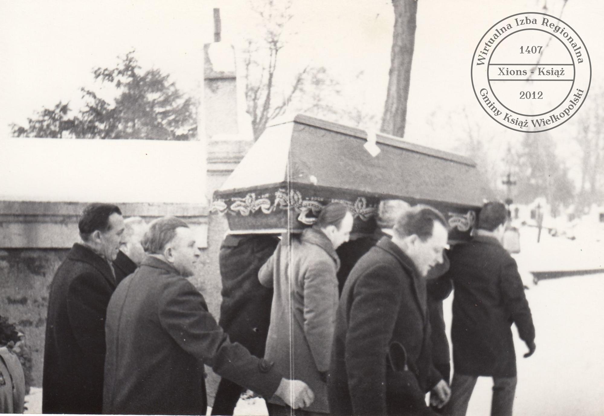 Pogrzeb dr. Maksymiliana Krybusa w dniu 25 stycznia 1970 r.