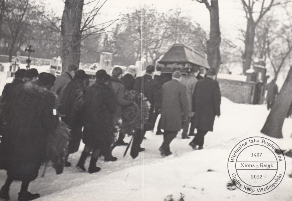 Pogrzeb dr. Maksymiliana Krybusa w dniu 25 stycznia 1970 r.