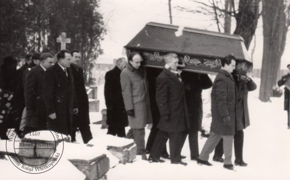 Pogrzeb dr. Maksymiliana Krybusa w dniu 25 stycznia 1970 r.