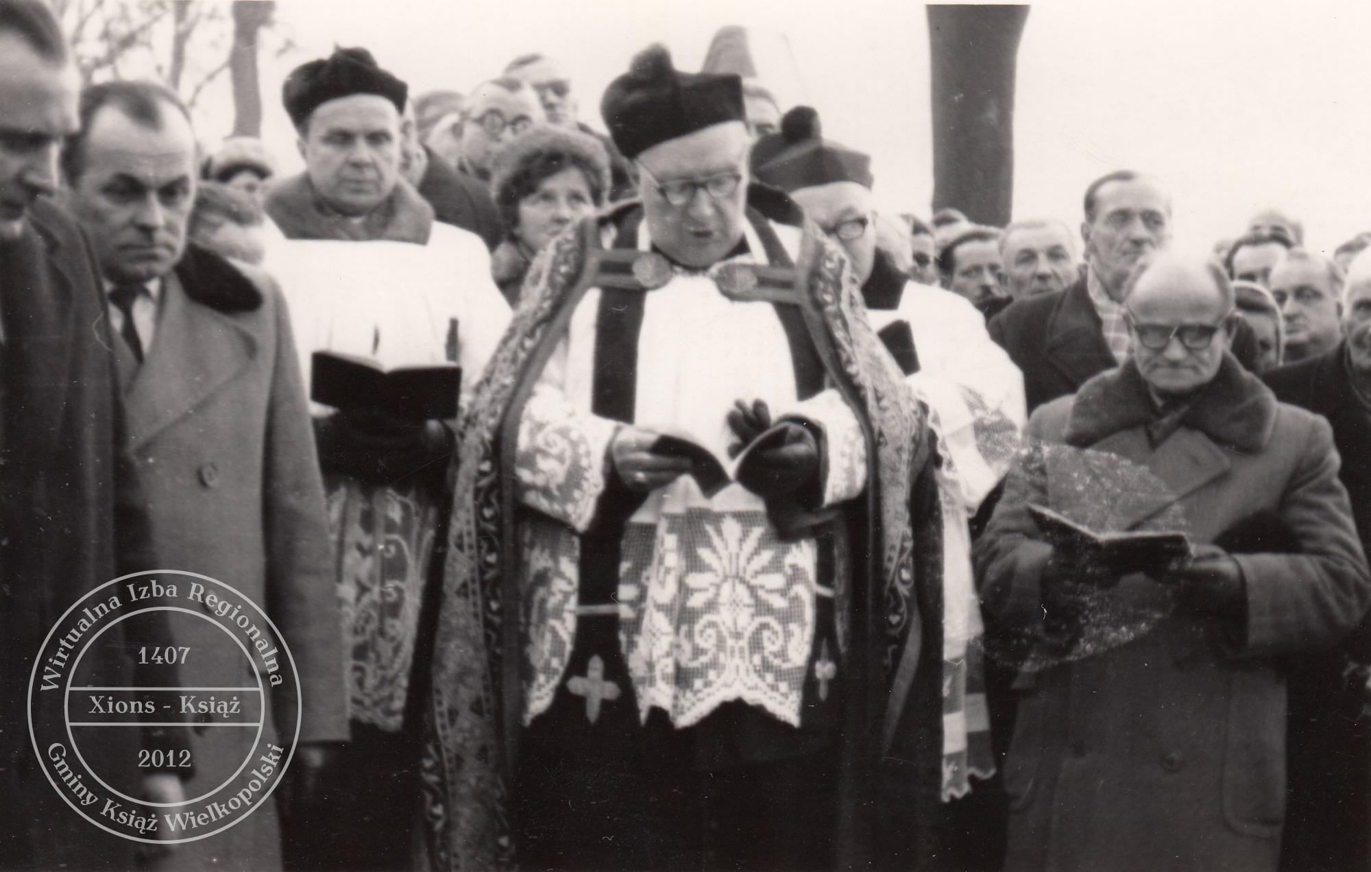 Pogrzeb dr. Maksymiliana Krybusa w dniu 25 stycznia 1970 r.