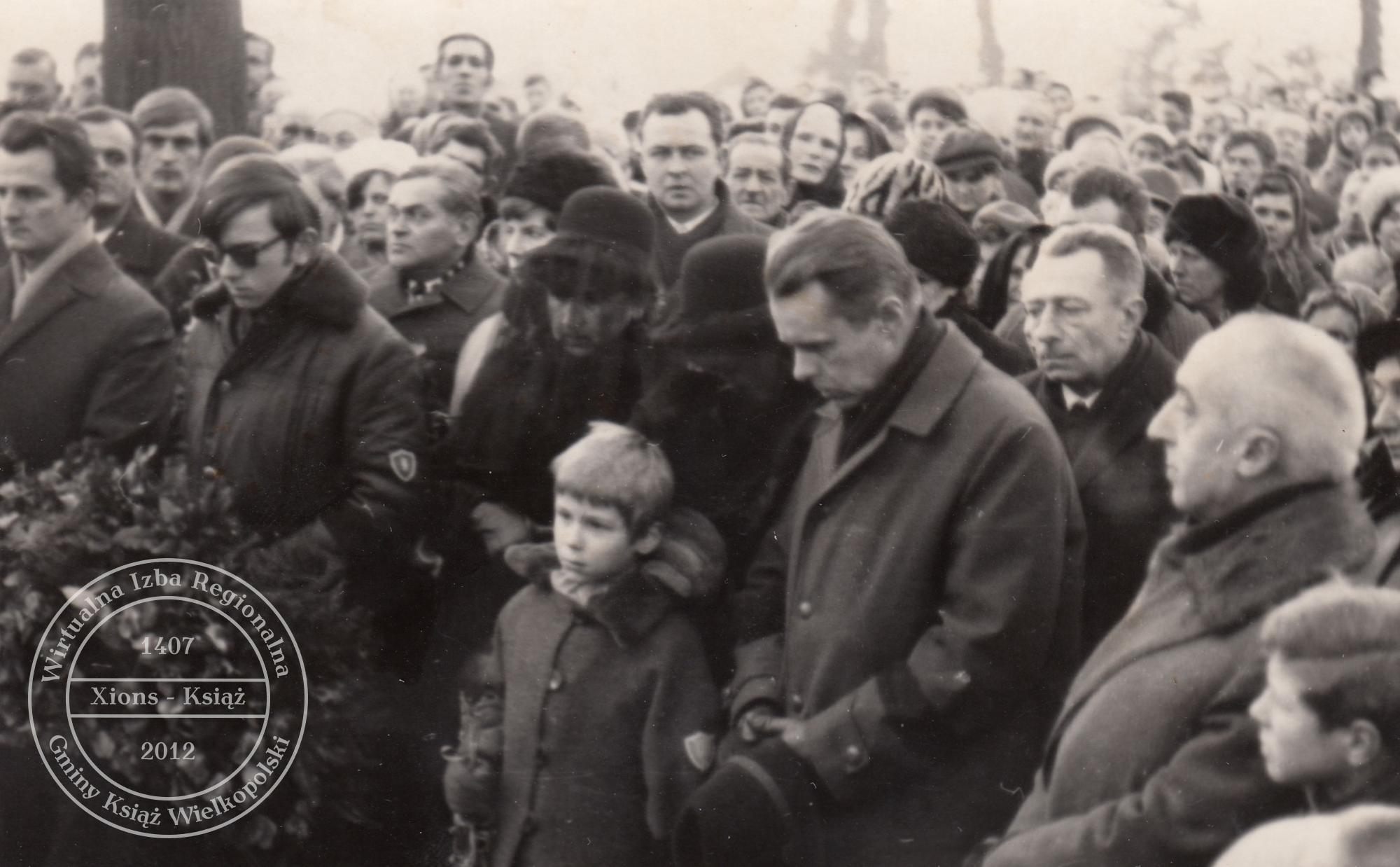 Pogrzeb dr. Maksymiliana Krybusa w dniu 25 stycznia 1970 r.