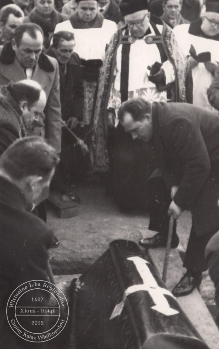 Pogrzeb dr. Maksymiliana Krybusa w dniu 25 stycznia 1970 r.