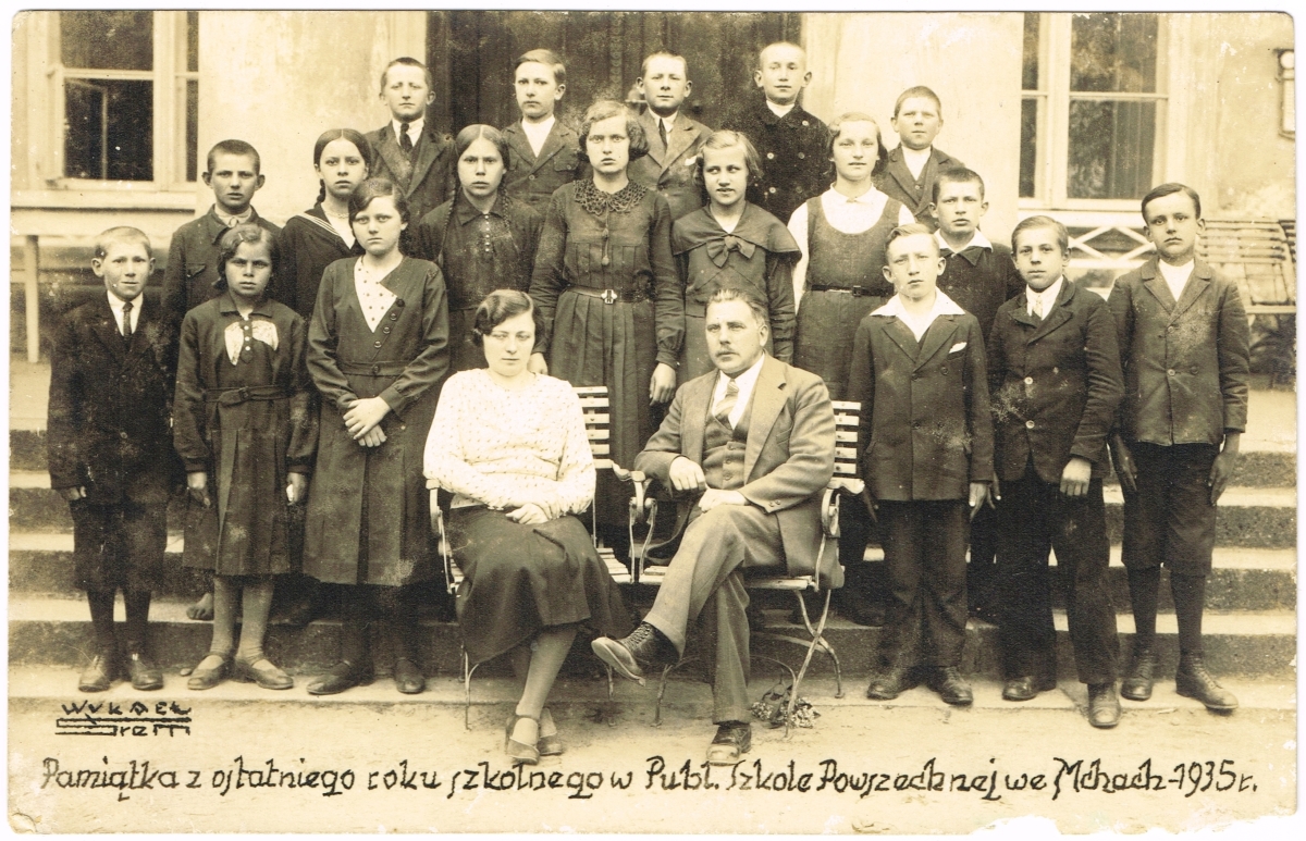 Szkoła Powszechna. Mchy 1935 r.