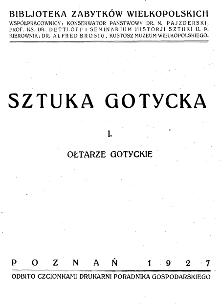 Rzeźby gotyckie. Chwałkowo Kościelne początek XVI w.