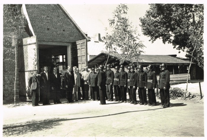 Otwarcie garażu i świetlicy OSP Książ 1955 r.