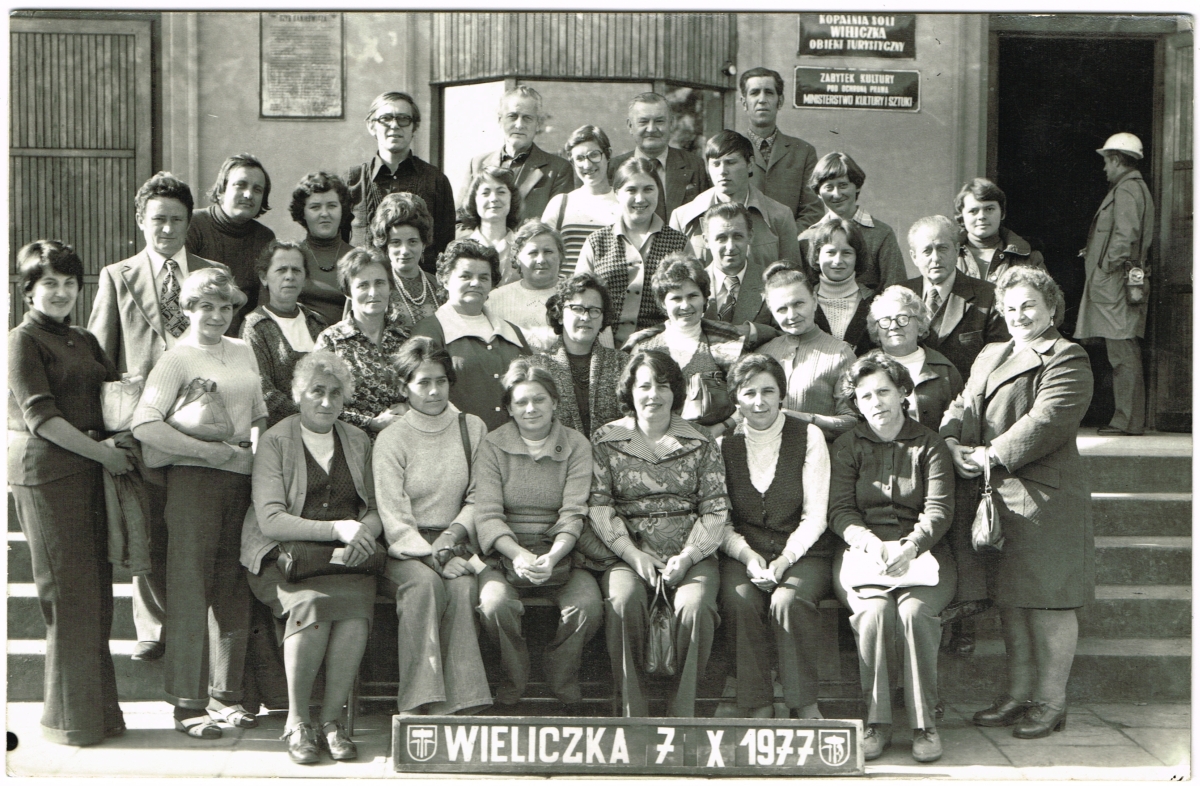 Wycieczka GS Książ. Wieliczka 1977 r.