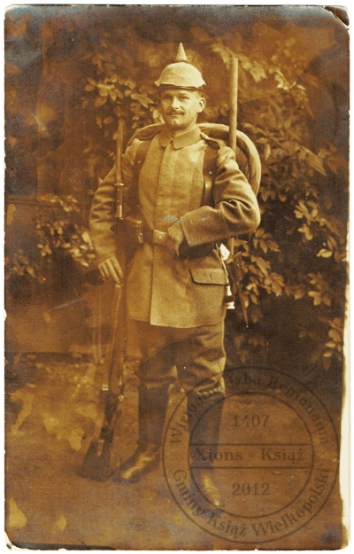 Pocztówka do rodziców.  Jan Skrzypiński, Cöln 1916 r.