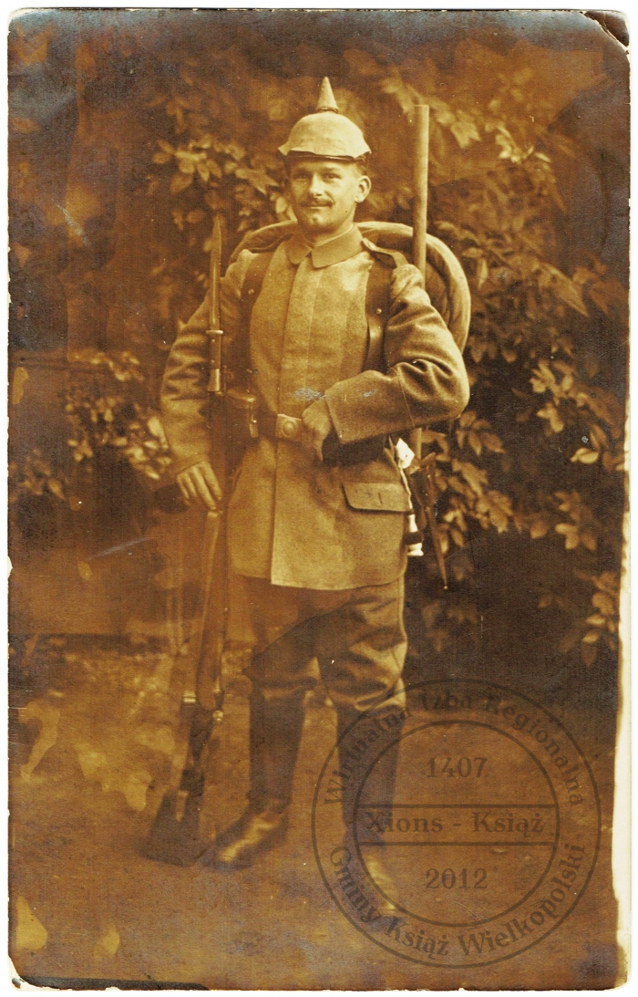 Pocztówka do rodziców.  Jan Skrzypiński, Cöln 1916 r.