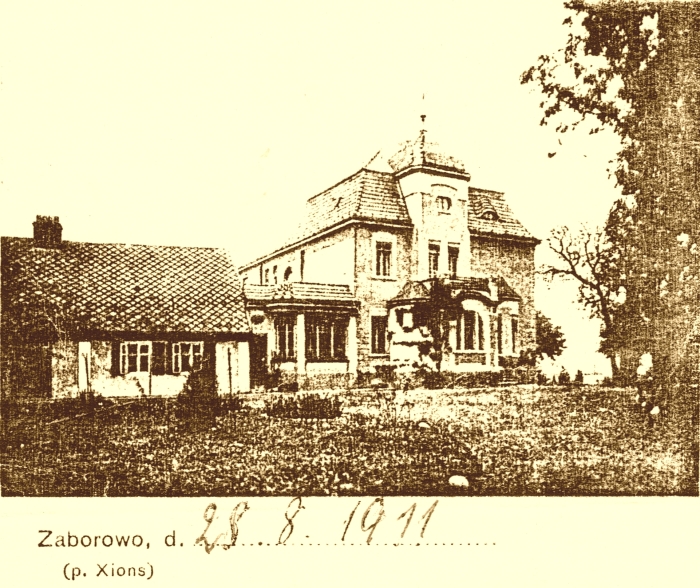 Pałac w Zaborowie. 1911 r.