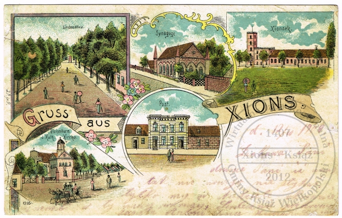 Pocztówka Xions, Książ 1904 r.