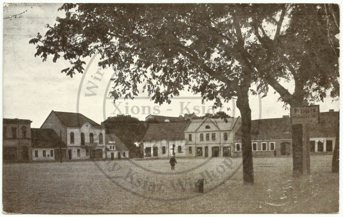 Pocztówka Książ Rynek,  przed 1930 r.