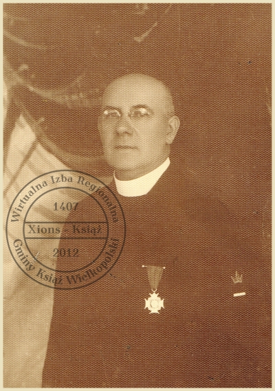 Król kurkowy 1931 r. ks. Ignacy Piotrowski Książ.