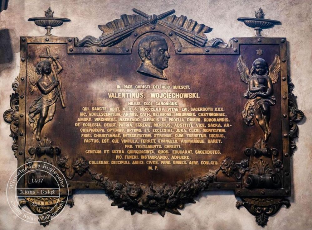 Epitafium ks. Walentego Wojciechowskiego. Gniezno 1875 r.