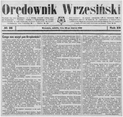 Czego nas uczył pan Kropiwnicki? 1930 r.