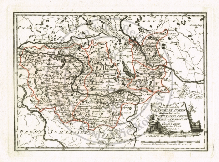 Mapa Wielkopolski. Franz Johann Joseph von Reilly. 1789 r.